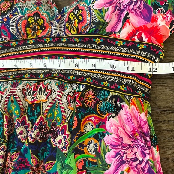 NWT [Johnny Was] Hannah Skirted Floral Printed One-Piece Swimsuit Womens Size XS - Picture 10 of 16